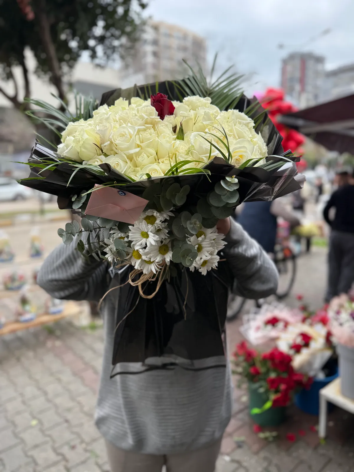 100 Beyaz Gül  2