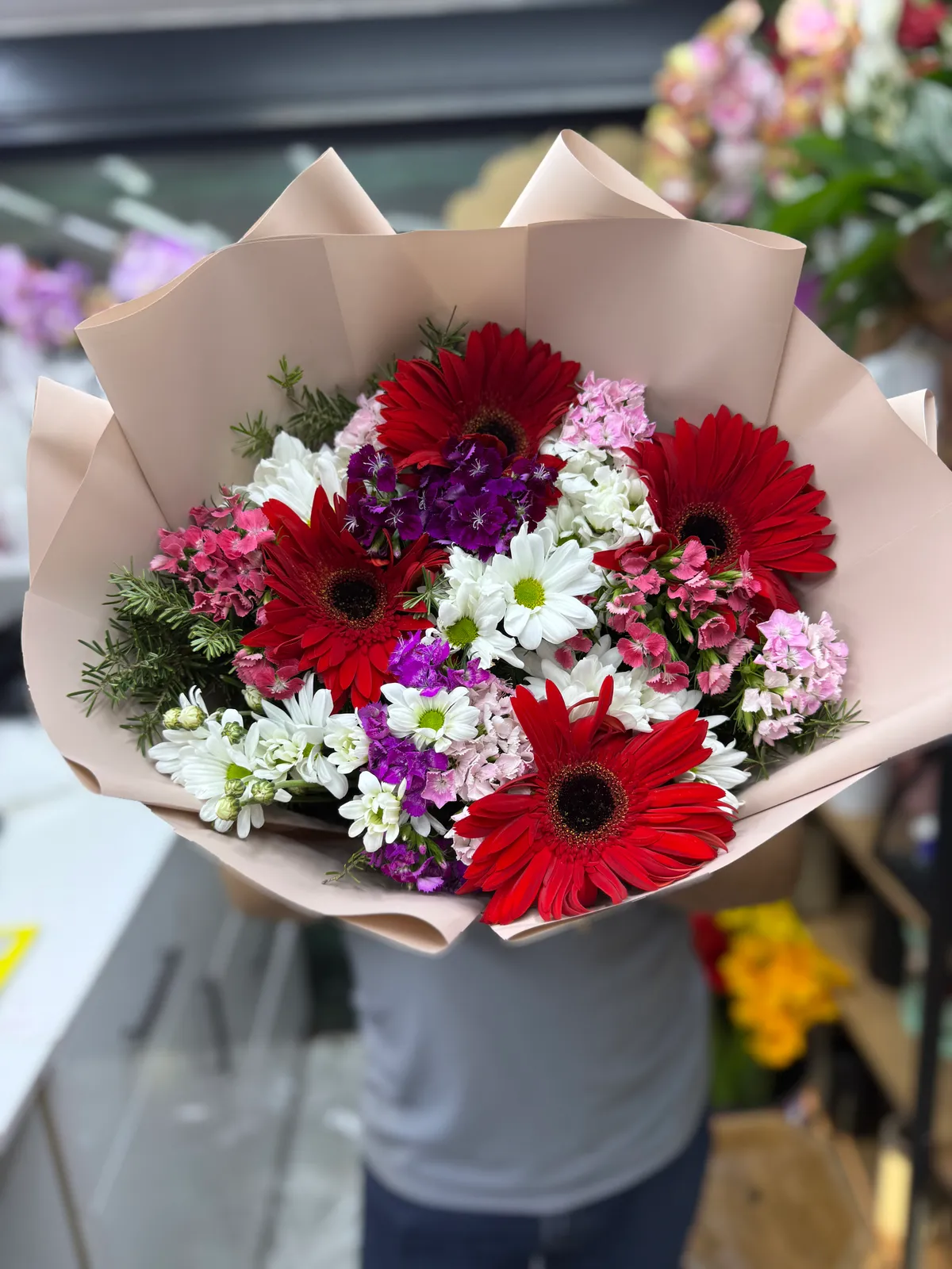 Papatya Hüsnü Yusuf Gerbera Aranjmanı