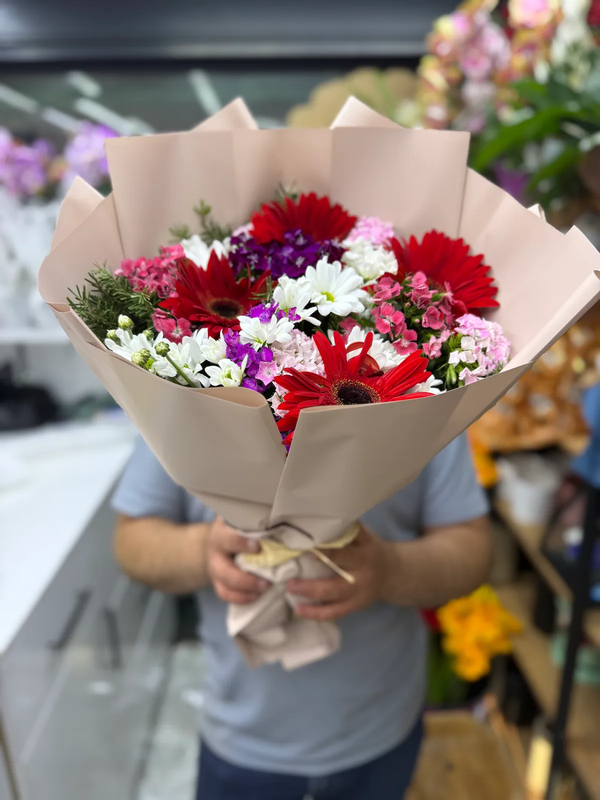 Papatya Hüsnü Yusuf Gerbera Aranjmanı 2