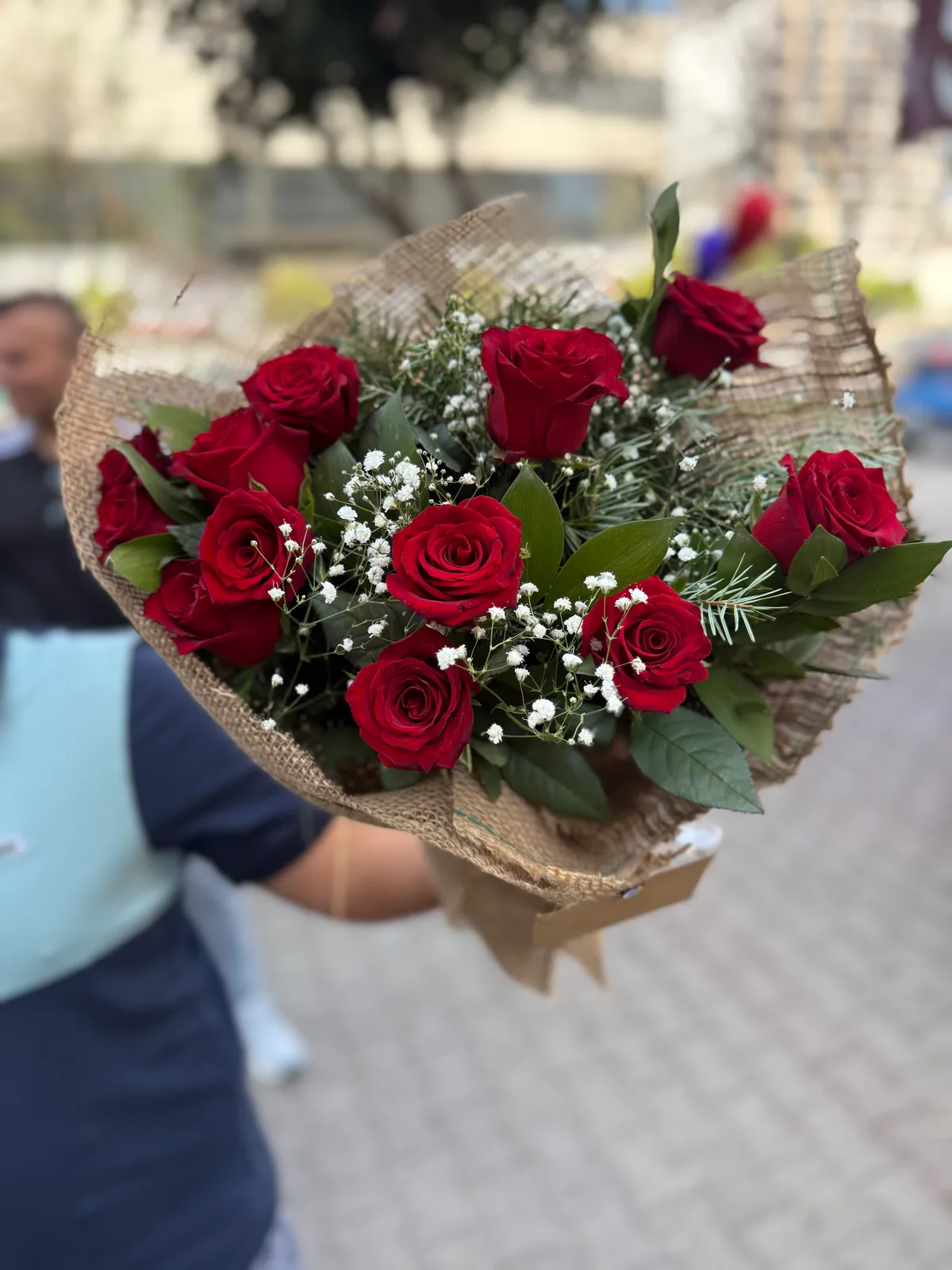 10 lu Hasır Gül 