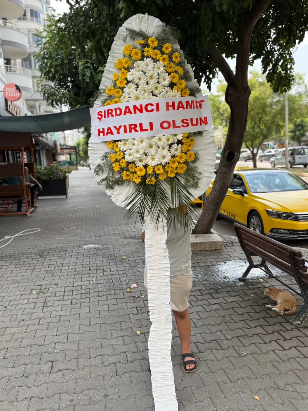 Canlı tekli Çelenk