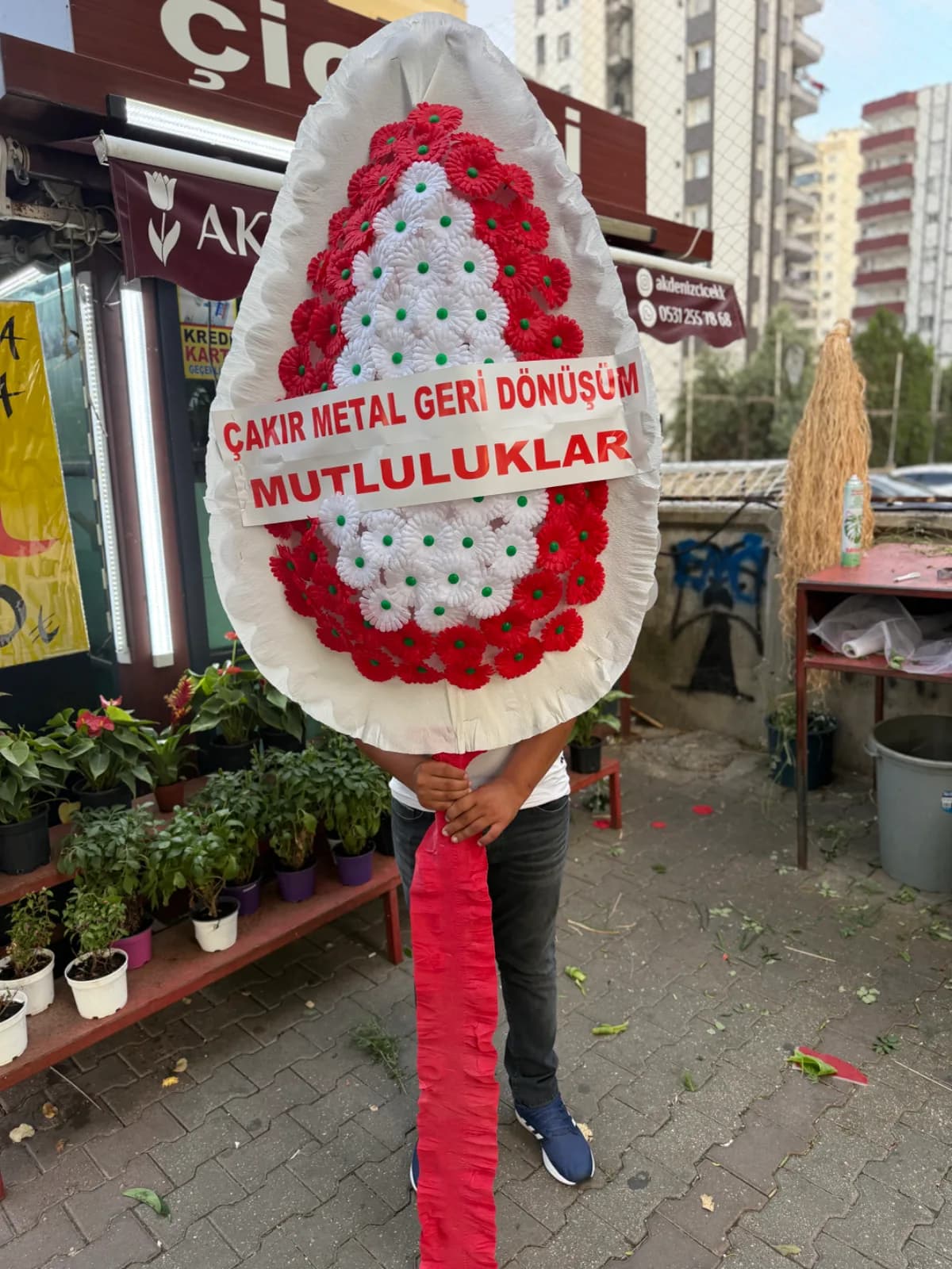 Yapay Tekli Çelenk 