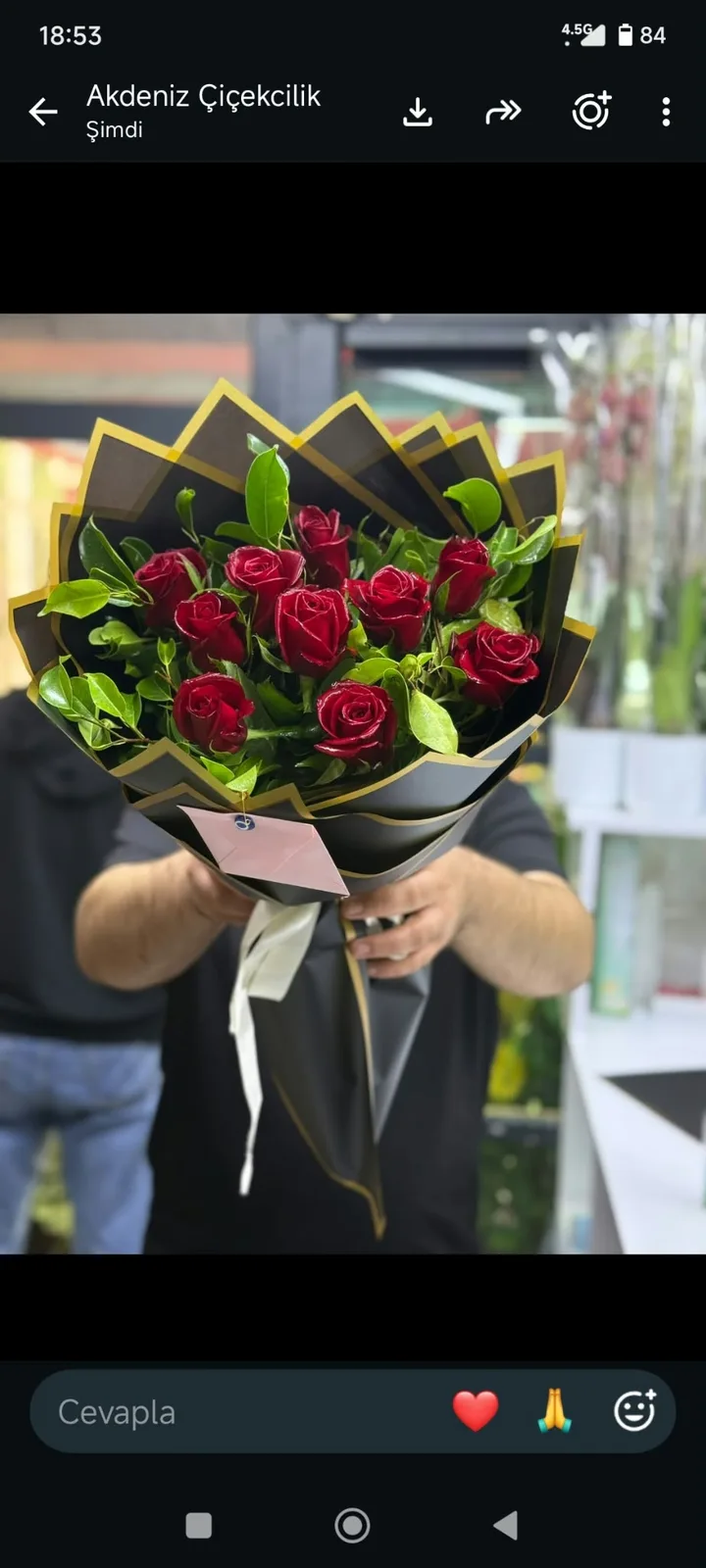 10 gül Siyah Bukette