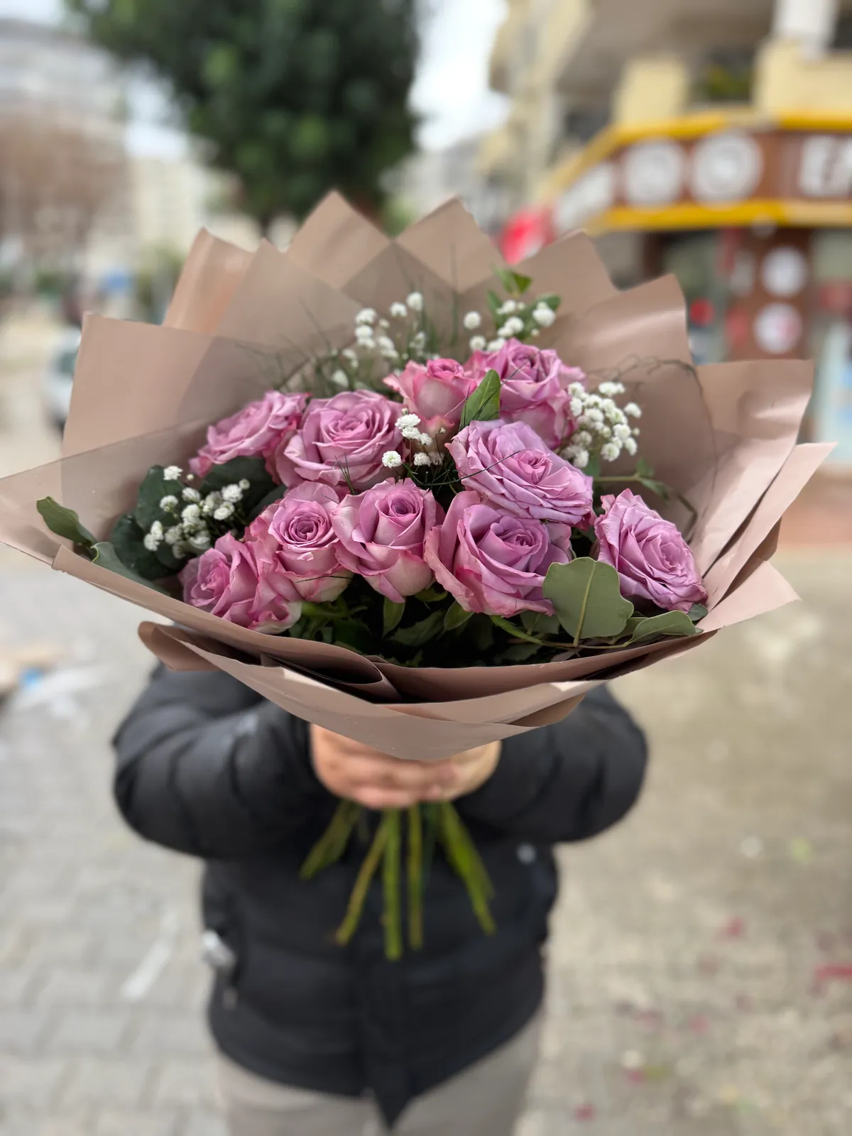 10 İthal Lila Gül