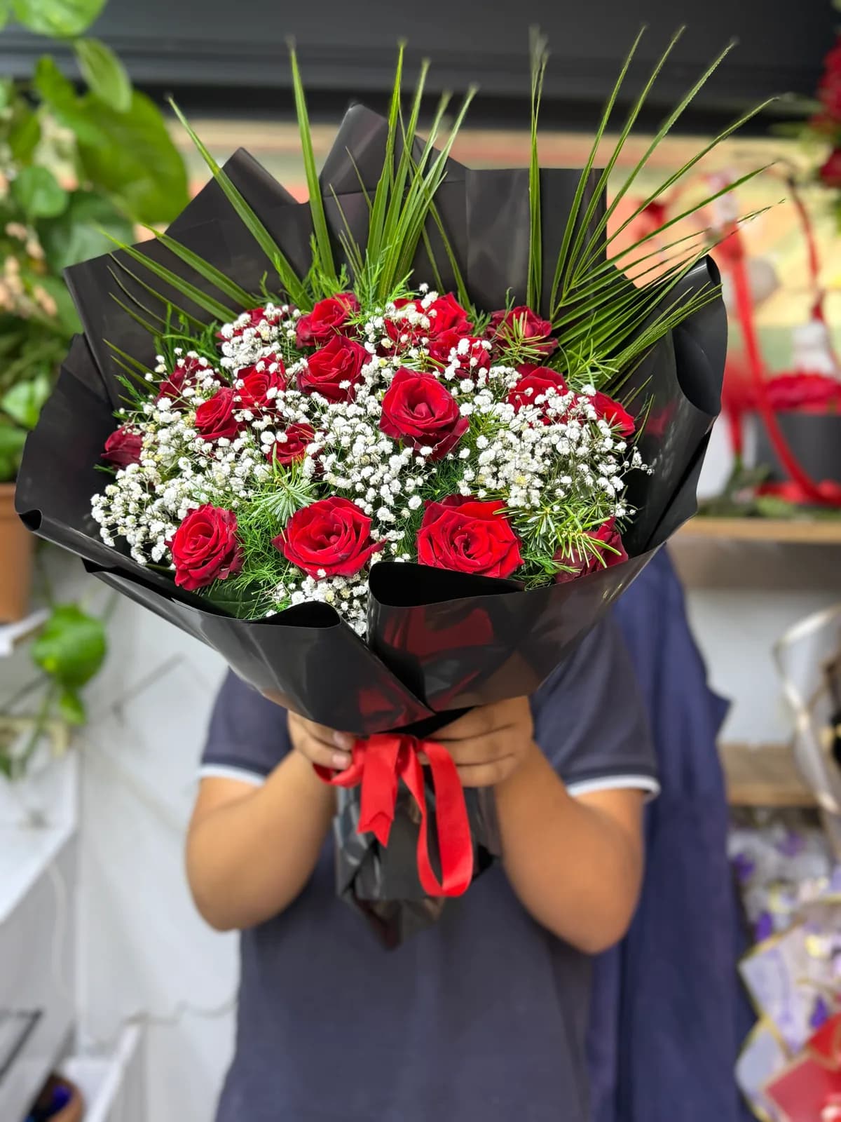 20 gül Siyah Bukette